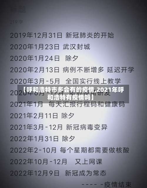 【呼和浩特市多会有的疫情,2021年呼和浩特有疫情吗】-第3张图片