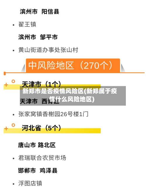 新郑市是否疫情风险区(新郑属于疫情什么风险地区)-第2张图片