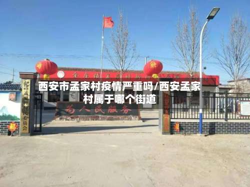 西安市孟家村疫情严重吗/西安孟家村属于哪个街道-第2张图片