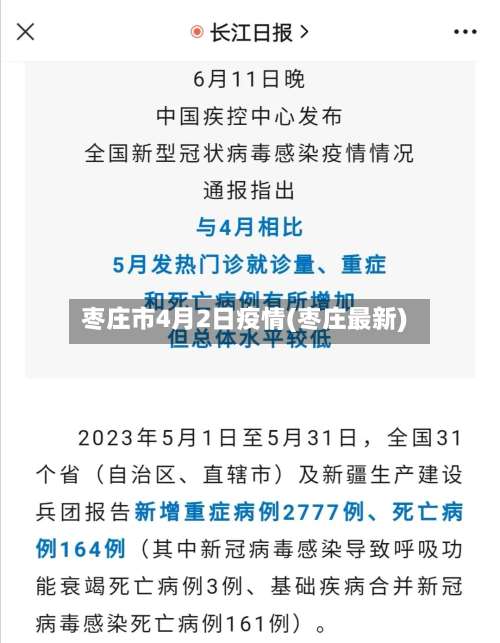枣庄市4月2日疫情(枣庄最新)-第1张图片